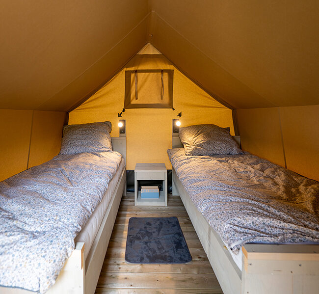 Zelt Lodges auf dem Campingplatz in Brüggen